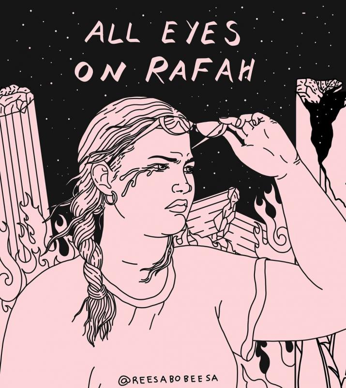 All Eyes On Rafah - @reesabobeesa (by @reesabobeesa - 2024)