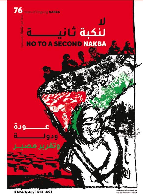 No To A Second Nakba (by Research in Progress  - 2024)