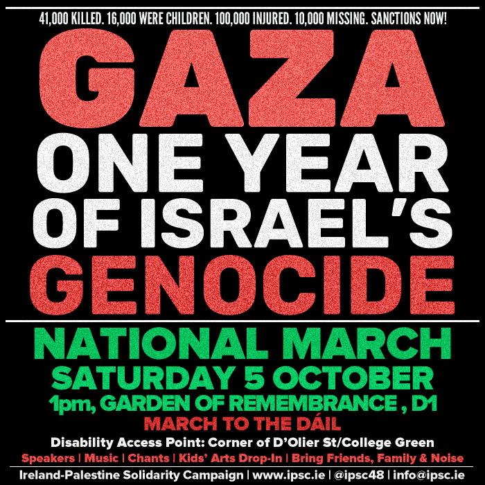 One Year of Israel's Genocide (by Research in Progress  - 2024)