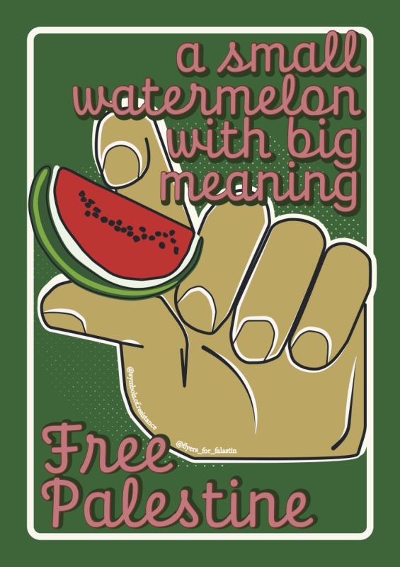 A Small Watermelon (by @symbols.of.resistance - 2024)