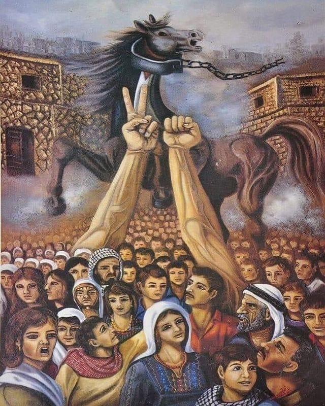 A Symbol of Liberation (by Fathy Ghabin (1947-2024) - 2023)